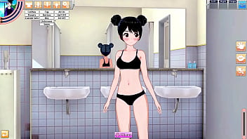 Juego hentai koikatsu party dos jovenes follan en el baño