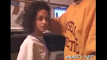 Sexy teen nilma feels schlong in her