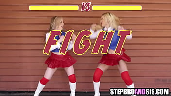 Horny step sisters compete for 1 dick