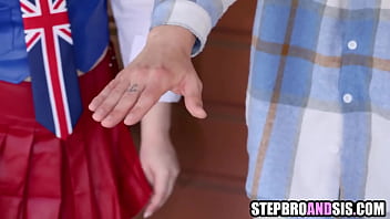 Horny step sisters compete for 1 dick