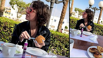 Restaurant from pickup to hotel room creampie