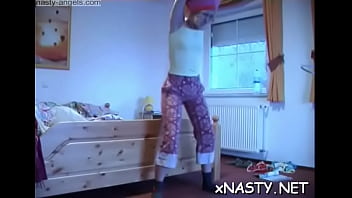 Mouthwatering blonde jessika was caught while she was masturbating