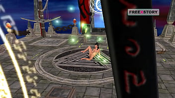 An animated cartoon porn video of a indian bhabhi fingering her pussy and masturbating using banana