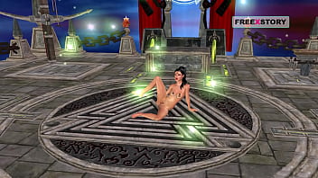 An animated cartoon porn video of a indian bhabhi fingering her pussy and masturbating using banana