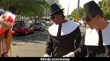 Sexy wild chick gets paid to fuck 21