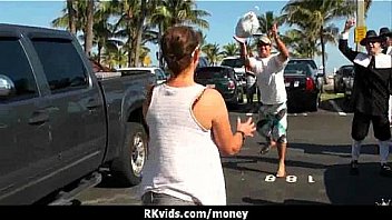 Sexy wild chick gets paid to fuck 21