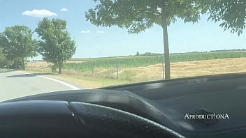 Golden shower pissing through the window and washing my new car with pee