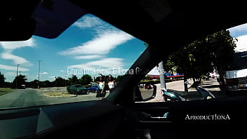 Golden shower pissing through the window and washing my new car with pee