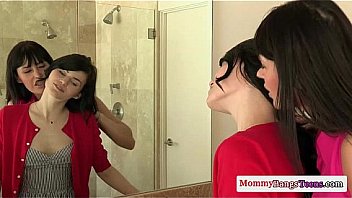Busty Milf Deepthroats Teens Cock In Threeway thumbnail