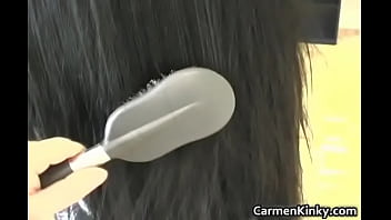 Kinky school teacher carmen play weird