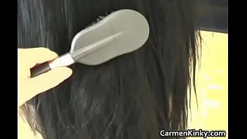 Kinky school teacher carmen play weird