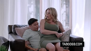 Blonde stepmommy let's shy stepson fuck her milf pussy Blonde stepmommy let's shy stepson fuck her milf pussy