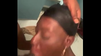 Ebony stepmom sucking & fucking stepson bbc