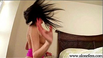 Hot sexy girl insert sex toys in her holes vid 24