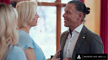 Naughty wife plans steamy threesome with her lookalike