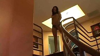 Lean cutie working for facial