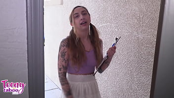 Nina nova uses her nice ass and tits to get her project completed