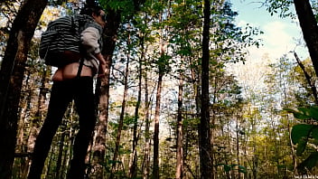 Outdoors sage eldritch taking down her hammock Outdoors sage eldritch taking down her hammock