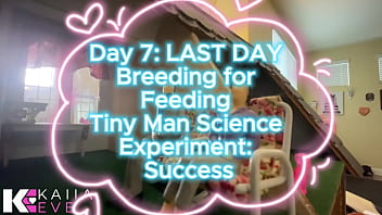 Day 7 last day of breeding for feeding tiny man science success
