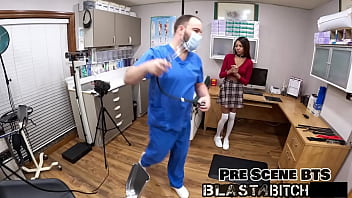 Solana sucks dick fucked doggy style & body blasted with huge load of cum