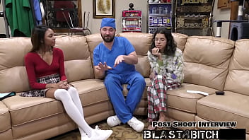 Solana sucks dick fucked doggy style & body blasted with huge load of cum