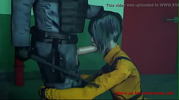 Animated asian girl sucks and fucks in jail