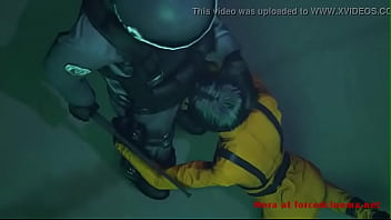 Animated asian girl sucks and fucks in jail