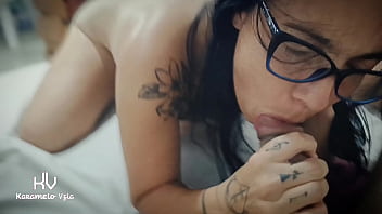 Stepsister sucks my cock deliciously