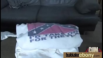 Gorgeous ebony lady sucks white dicks and gangbang fucking 7