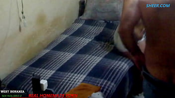 Bartender afternoon anal fuck takes a hard anal creampie