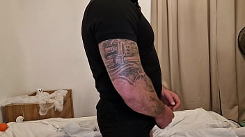 Halloween creepy sick fuck cums on her butt