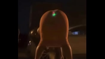 Check what is blinking in this girl's ass