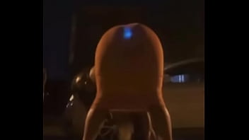 Check what is blinking in this girl's ass