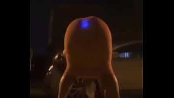 Check what is blinking in this girl's ass