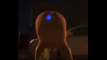 Check what is blinking in this girl's ass