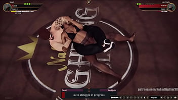 Sarah vs jerle nf3d mixed mma combat