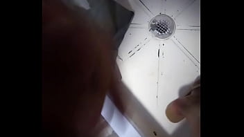 Cute petite latina cums in the bathroom