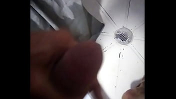 Cute petite latina cums in the bathroom