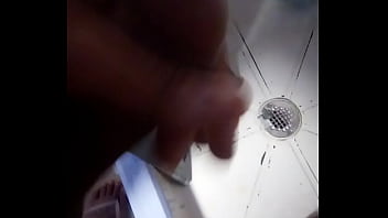 Cute petite latina cums in the bathroom