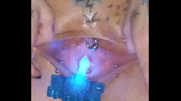 New Amateur Side Show Early Winter Special Progress On Stretching My Piss Hole Watch My Smooth Wet Pussy Cum From The Training Big Natural Tits Glowstick Show Watch Till The End thumbnail