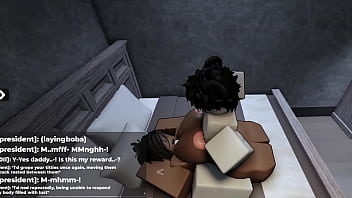 Roblox came all over her tits