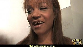 Incredible ebony teen blowjob gloryhole audition 22