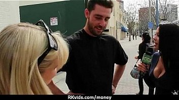 Tight teen fucks a man in front of the camera for cash 10