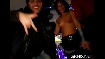 Hot chicks are charming guys with raucous cock engulfing