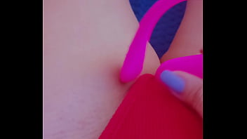 Pov toy stunning babe plays with her lush