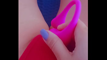 Pov toy stunning babe plays with her lush