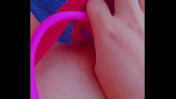 Pov toy stunning babe plays with her lush