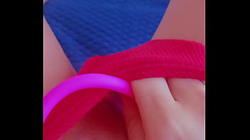 Pov toy stunning babe plays with her lush