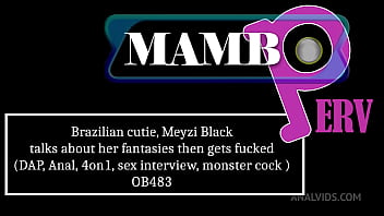 Brazilian cutie meyzi black talks about her fantasies then gets fucked dap anal 4on1 sex interview atm monster coc
