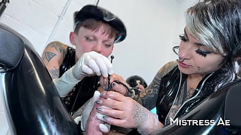 Double mistressae & yazmin aziz’s sound & anal stretching challenge